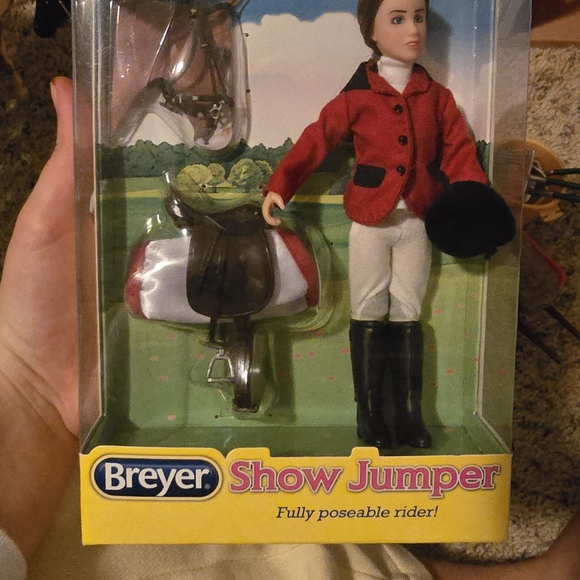 Breyer Show Jumper Doll - Red Jacket and Black Boots - Picture 1 of 2